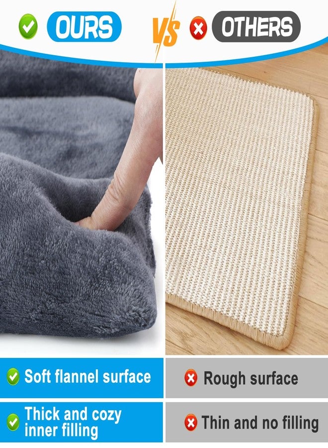 Alphatool Soft Bunny Bed - 15.7" x 14" Rabbit Bed, Warm Cuddle Cushion Plush Mat for Guinea Pig, Ferret, Small Animal - Grey - Image 2